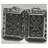 STERLING SILVER EARRINGS 11.6 GRS