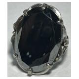 STERLING SILVER RING WITH GEMSTONE 9.90GRS