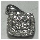 STERLING SILVER CZ PENDANT 2 GRS