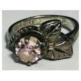 STERLING SILVER GEMSTONE RING 4.90GRS