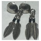 STERLING SILVER EARRINGS 1.5 GRS