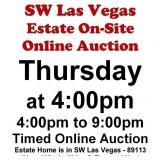 WELCOME TO OUR THURS. @4pm ONLINE PUBLIC AUCTION