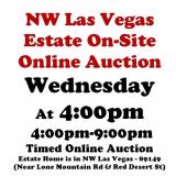 WELCOME TO OUR WED. @4pm ONLINE PUBLIC AUCTION