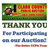 THANK YOU FOR PARTICIPATING ON OUR ONLINE AUCTION