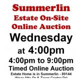 WELCOME TO OUR WED. @4pm ONLINE PUBLIC AUCTION