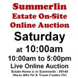 WELCOME TO OUR SAT. @10am ONLINE PUBLIC AUCTION