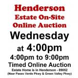 WELCOME TO OUR WED. @4pm ONLINE PUBLIC AUCTION