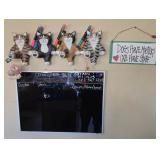 N1 - CHALKBOARD, CAT HAT RACK & SIGN (K1)