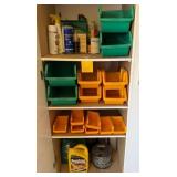 N1 - WORKSHOP ORGANIZER BINS, CHAIN, PAINTS