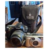 N1 - NIKON & TOSHIBA CAMERAS, CAMERA BAG (K54)