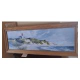 N1 - SEASCAPE ARTWORK FRAMED 16X41' (K77)