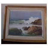 N1 - SEASCAPE ARTWORK FRAMED 20X16' (K26)