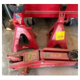 N1 - HYDRAULIC FLOOR JACK & FLOOR STANDS (G38)