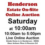 WELCOME TO OUR SAT @10am ONLINE PUBLIC AUCTION