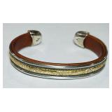 STERLING SILVER CHARLIE FAVOUR CUFF BRACELET