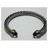 STERLING SILVER DAVID YURMAN CUFF BRACELET