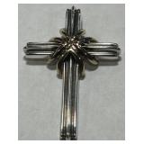 STERLING SILVER/18K  TIFFANY & CO CROSS PENDANT