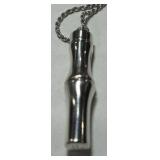 STERLING SILVER GUCCI PENDANT WITH CHAIN