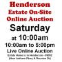 Sat.@10am - Anthem Estate Online Public Auction 6/20
