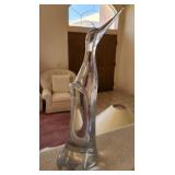 S3 - SIGNED ART GLASS SCULPTURE 14'T (L25)
