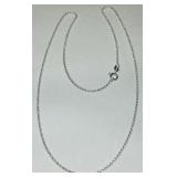 STERLING SILVER 20INCH ROPE CHAIN 3.40GRS