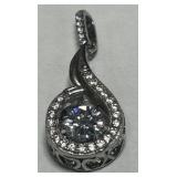 STERLING SILVER CZ PENDANT 2.70GRS