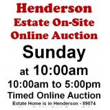 WELCOME TO OUR SUN @10am ONLINE PUBLIC AUCTION