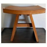 16 - WOODEN ACCENT STOOL