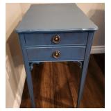 19 - PAINTED TWO-DRAWER SIDE TABLE