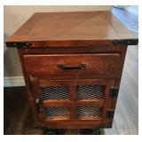 19 - URBAN INDUSTRIAL-STYLE WHEELED CABINET