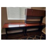 19 - TUSCANY HOME OFFICE DESK WITH HUTCH