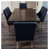 19 - DINING TABLE WITH FOUR CHAIRS