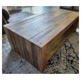 19 - RUSTIC-STYLE COFFEE TABLE