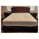 19 - BED, MATTRESS & NIGHTSTANDS