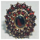 GOLD PLATED STERLING SILVER RING SIZE 5  6.10GRS
