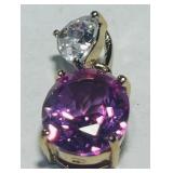 STERLING SILVER CZ PENDANT 3.20GRS