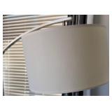 16 - MODERN ARC FLOOR LAMP WITH SHADE