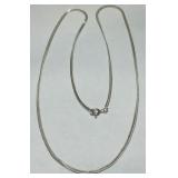 STERLING SILVER 24INCH D/C CHAIN 6.80GRS