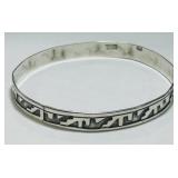 STERLING SILVER BANGLE BRACELET 8.90GRS