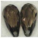 23.21CT SMOKEY QUARTZ GEMSTONES