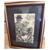 16 - FRAMED ART 13X10'