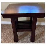 16 - WOODEN SIDE TABLE