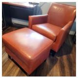 19 - EASY CHAIR & OTTOMAN