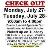 AUCTION PICK UP DAYS & HOURS