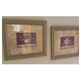16 - TWO PIECES FRAMED ART