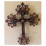 16 - DECORATIVE CROSS WALL DECOR