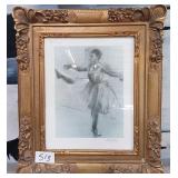 513 - EDGAR DEGAS ART PRINT FRAMED WITH COA