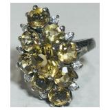 STERLING SILVER RING SIZE 7 6.10GRS
