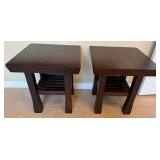 16 - PAIR OF MATCHING SIDE TABLES