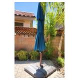 19 - PATIO/ POOLSIDE UMBRELLA WITH BASE